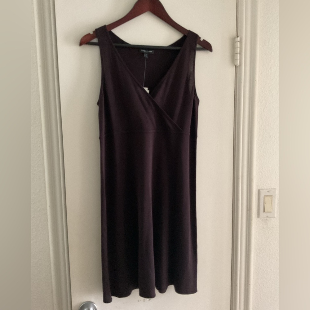 NWT Eileen Fisher brown clove sleveless Dress MP